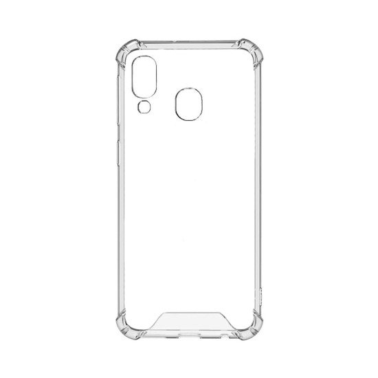 Funda de Silicona con Esquinas Dura para Samsung Galaxy A40 Transparente